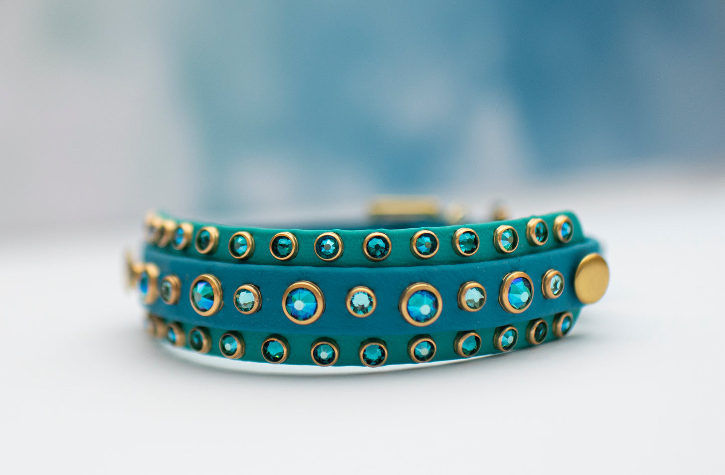 The Ego 1/2" (12mm) on 1" (25mm) Double Layer - Biothane Dog Collar
