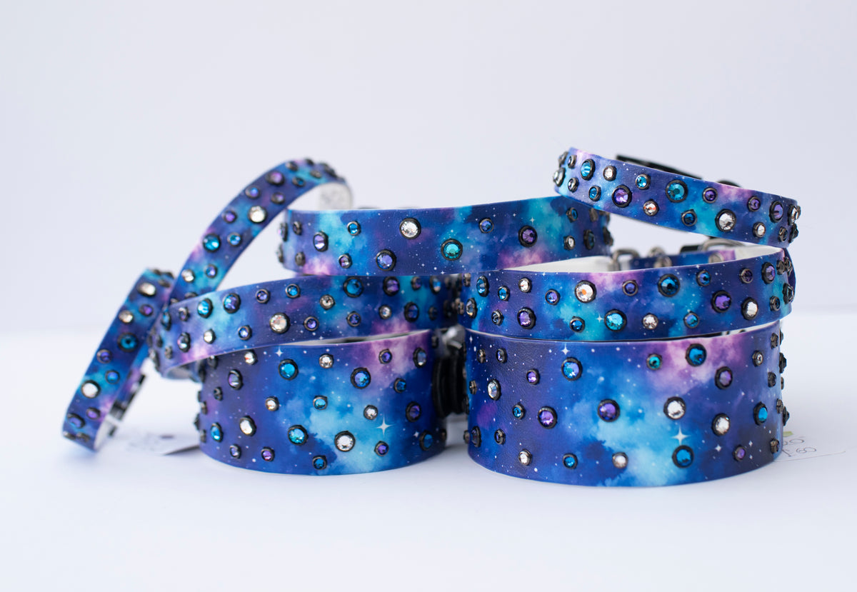 Galaxy Printed Biothane Collar