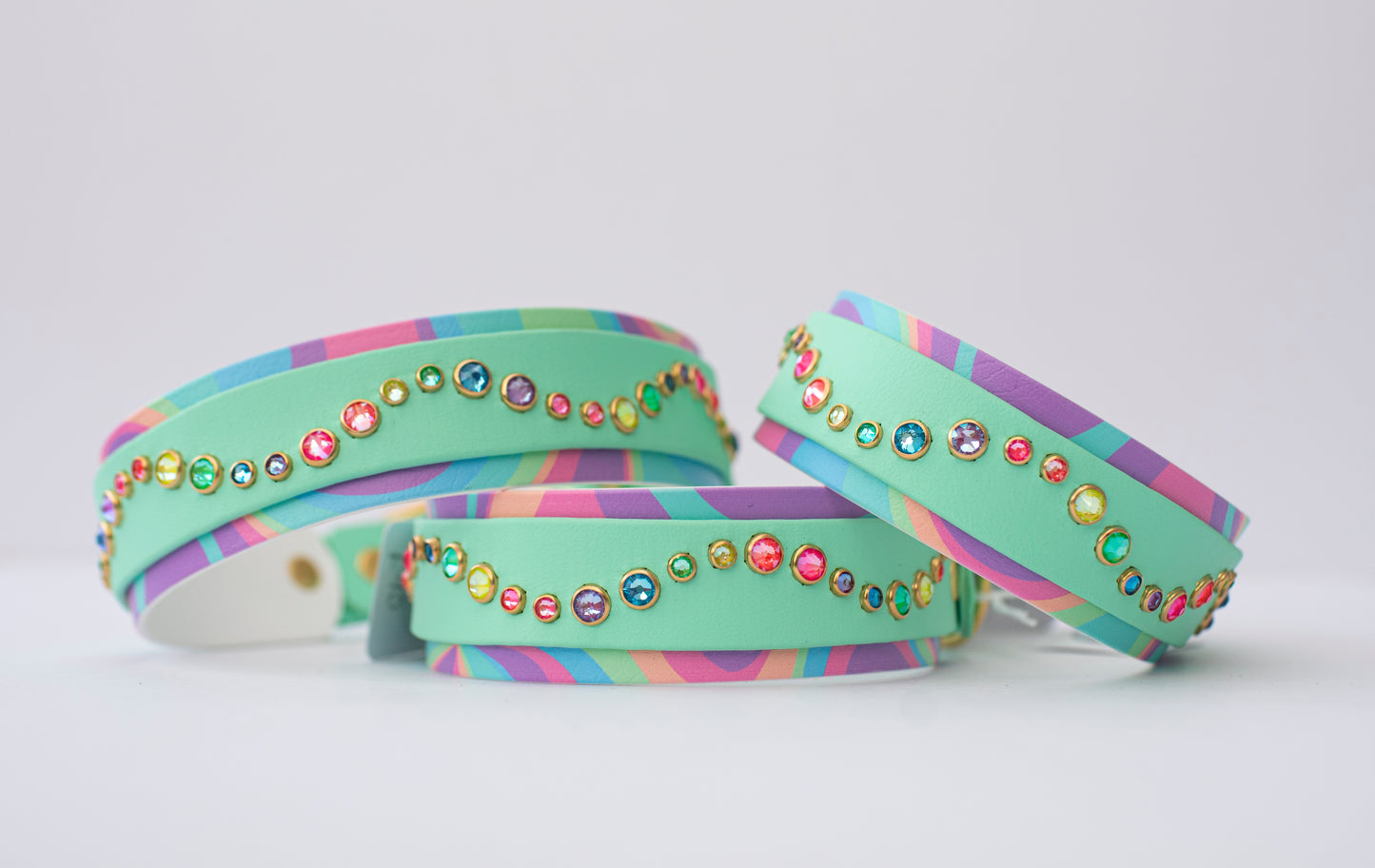 Ride The Wave - Printed Biothane Double Layer Collar