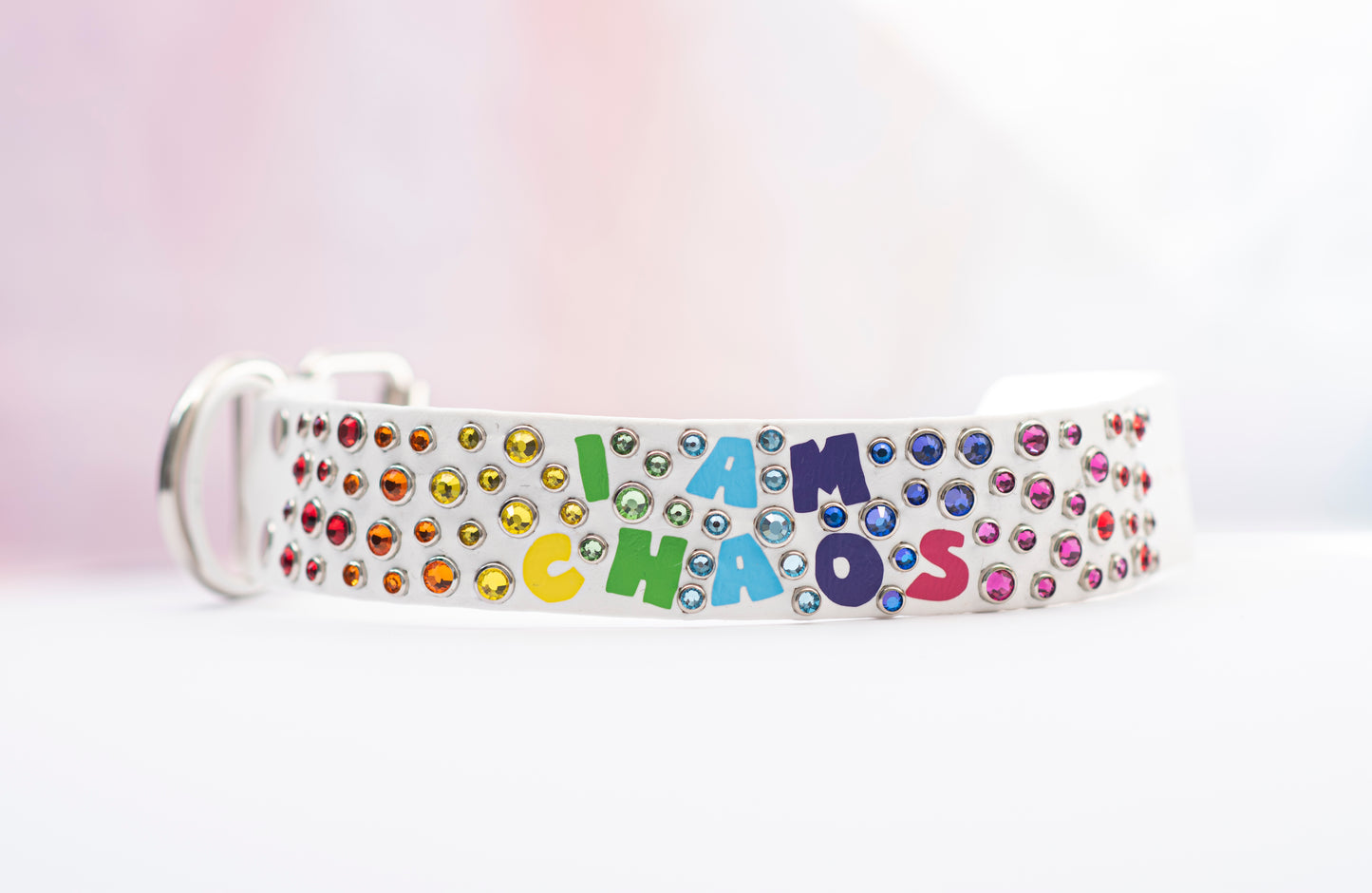 Vinyl x Bling Name/Phrase Collar - Biothane Dog Collar