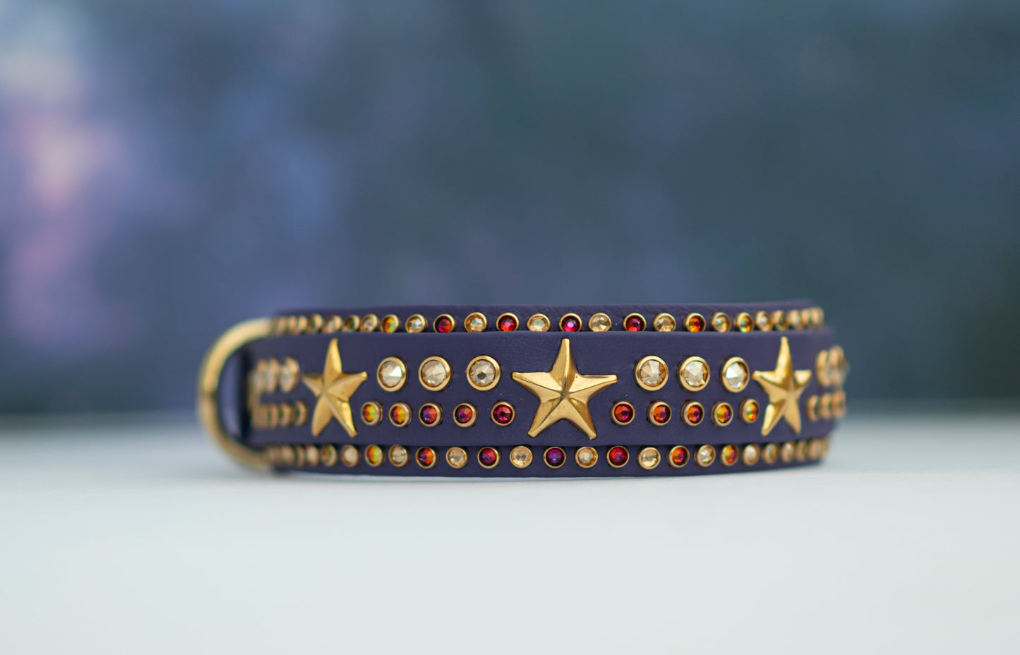 The Shooting Star 1.5" (38mm) Double Layer - Biothane Dog Collar