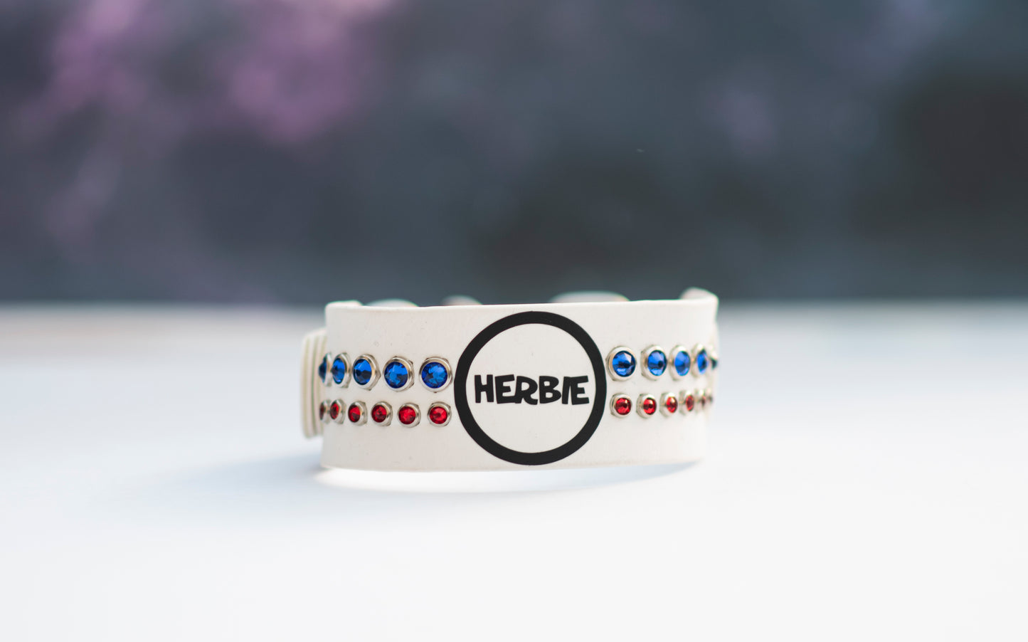 Vinyl x Bling Name/Phrase Collar - Biothane Dog Collar