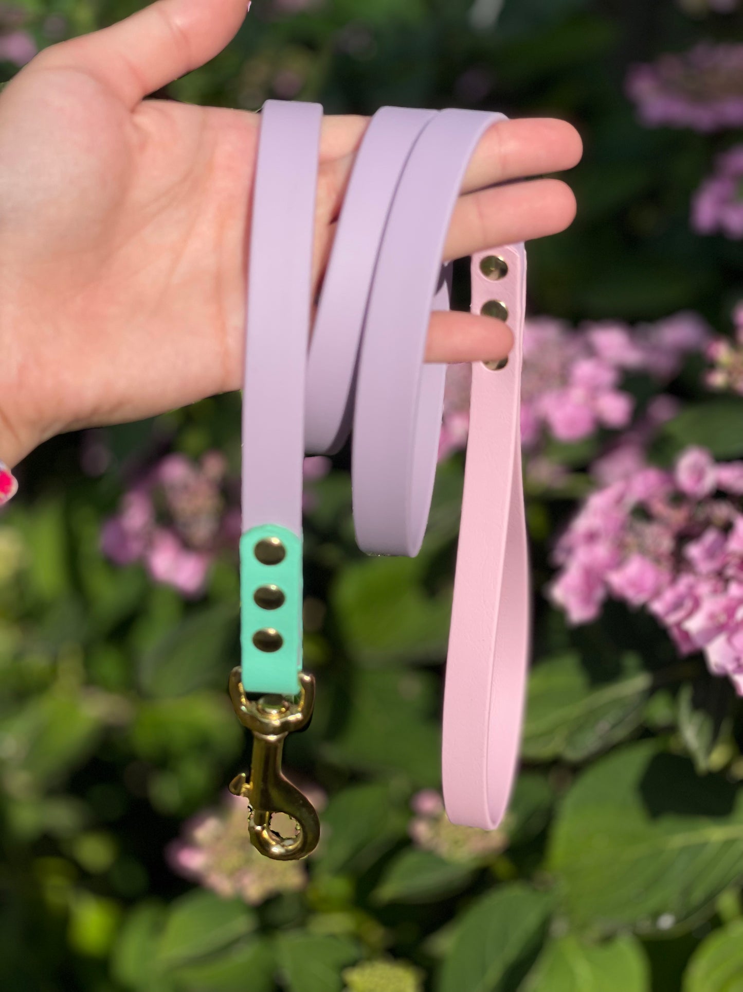 44. 5/8"(16mm) 4ft (120cm) Three Tone Lead - No Crystals - Brass hardware