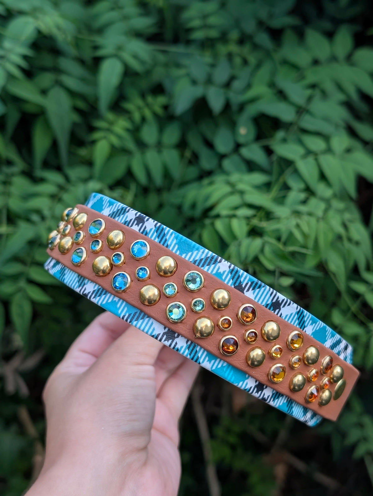 13-16" Size, 1" on 1.5" Double Layer Width - Ready To Ship Collar