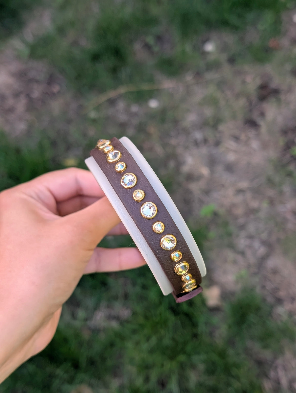 9.5-12.5" Size, 5/8" layered on 1" Width - Ready To Ship Collar