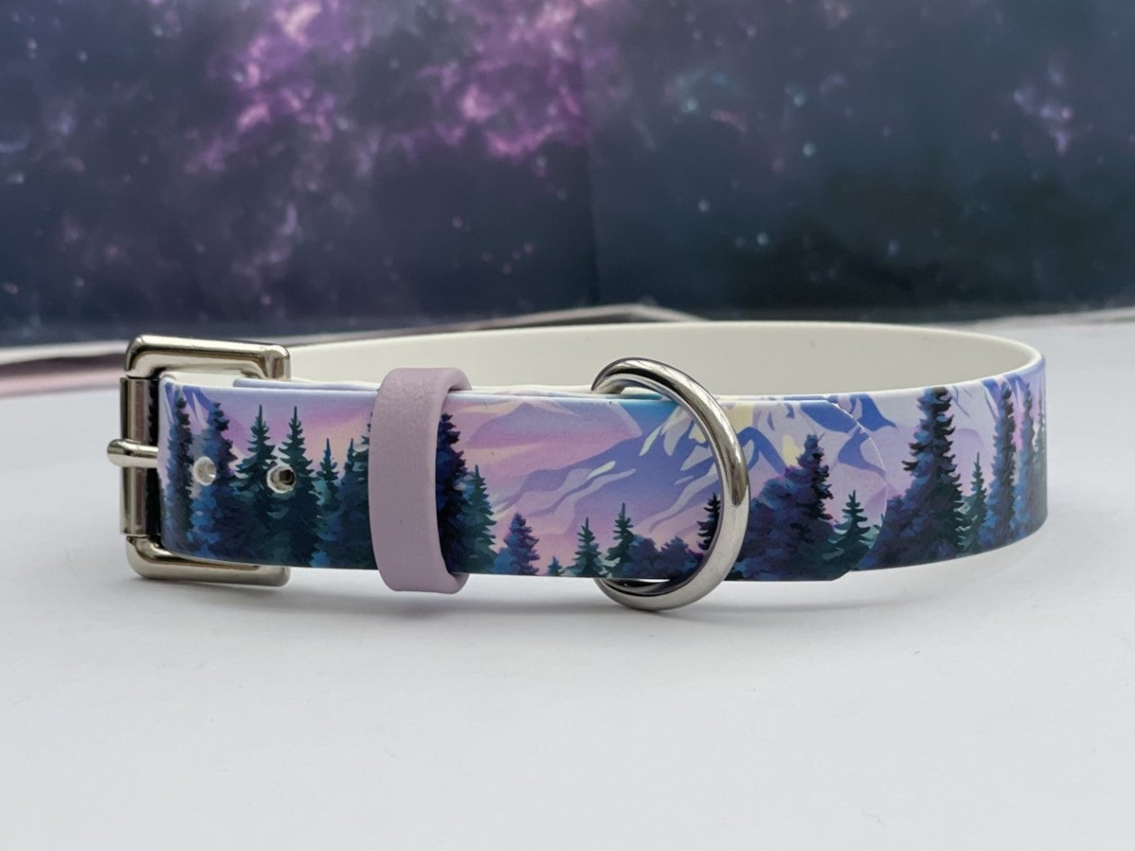Printed Biothane Collar (No Crystals, Multiple Widths)