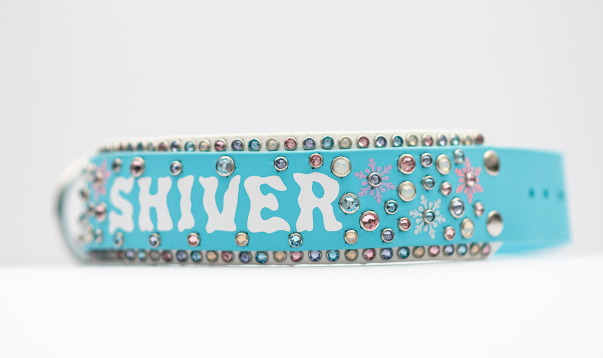Vinyl x Bling Custom Design - Biothane Dog Collar