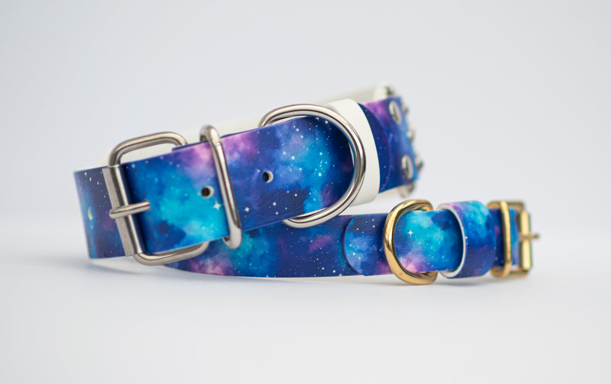 Galaxy Printed Biothane Collar