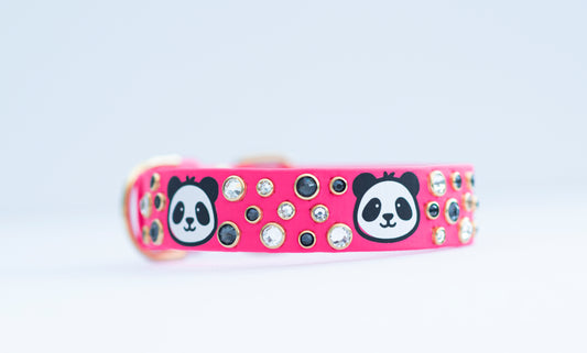 Vinyl x Bling Custom Design - Biothane Dog Collar