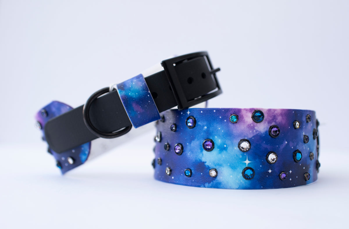 Galaxy Printed Biothane Collar