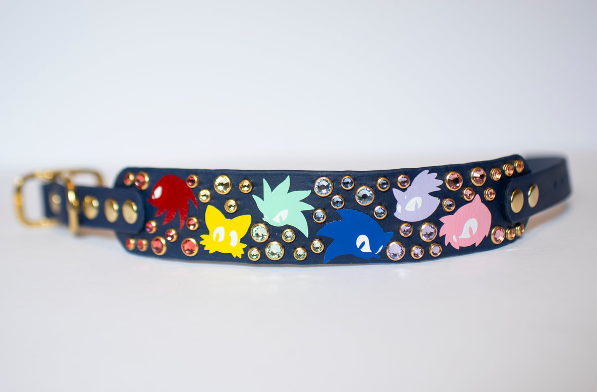 Vinyl x Bling Custom Design - Biothane Dog Collar