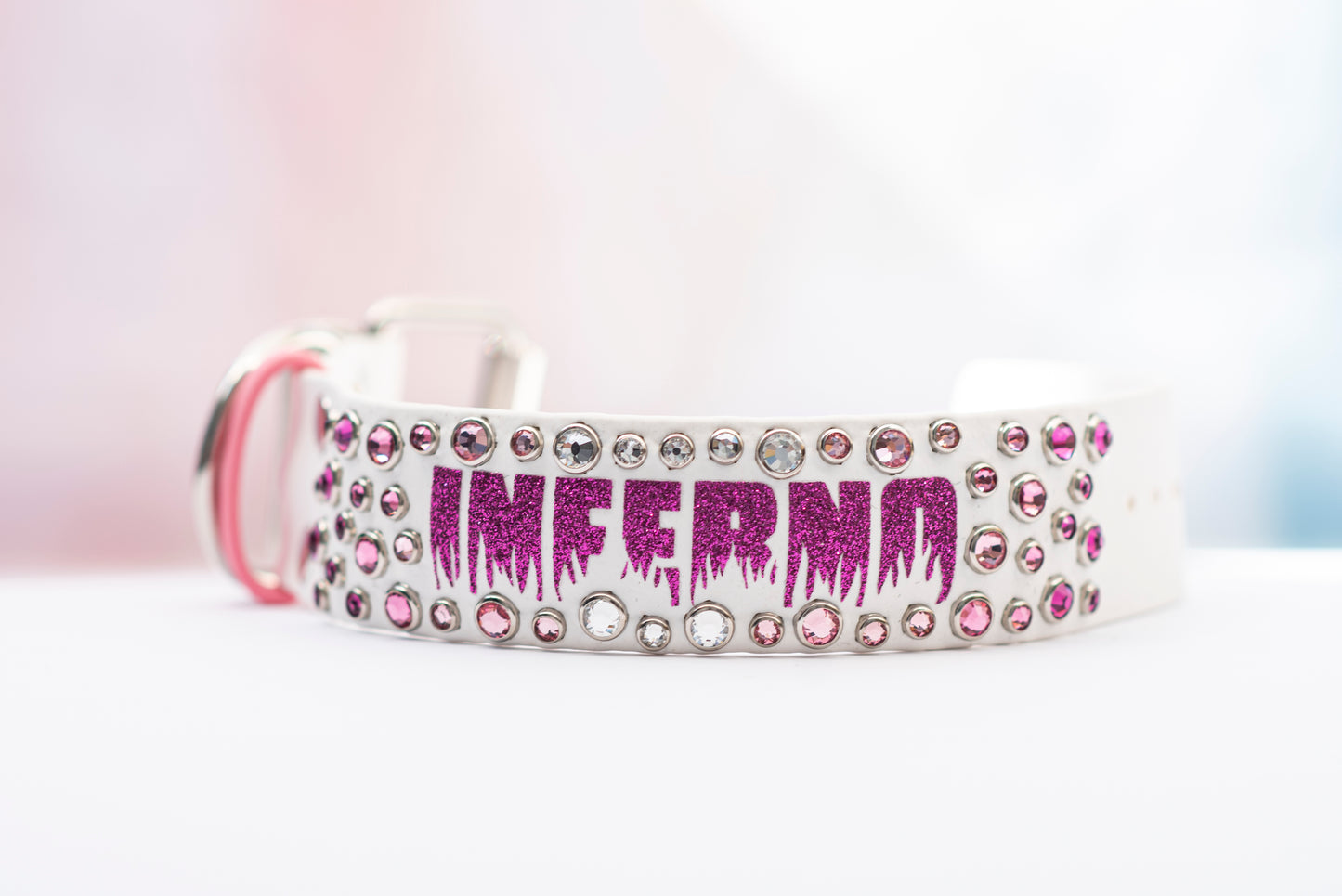 Vinyl x Bling Name/Phrase Collar  - Biothane Dog Collar