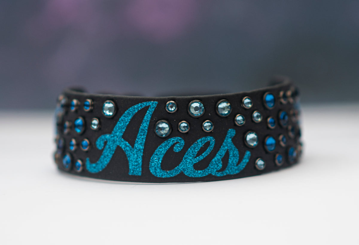 Vinyl x Bling Custom Design - Biothane Dog Collar