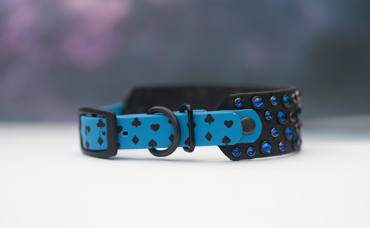 Vinyl x Bling Custom Design - Biothane Dog Collar