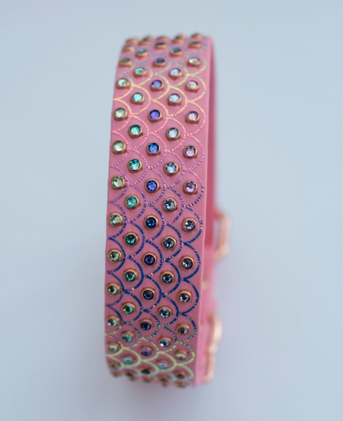 Mermaid/Dragon Scales - Biothane Vinyl Dog Collar