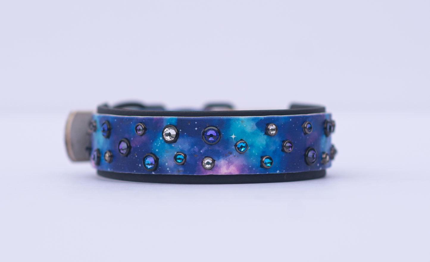 Crystal x Printed Biothane Collar ( Multiple Widths)