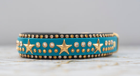 The Shooting Star 1.5" (38mm) Double Layer - Biothane Dog Collar