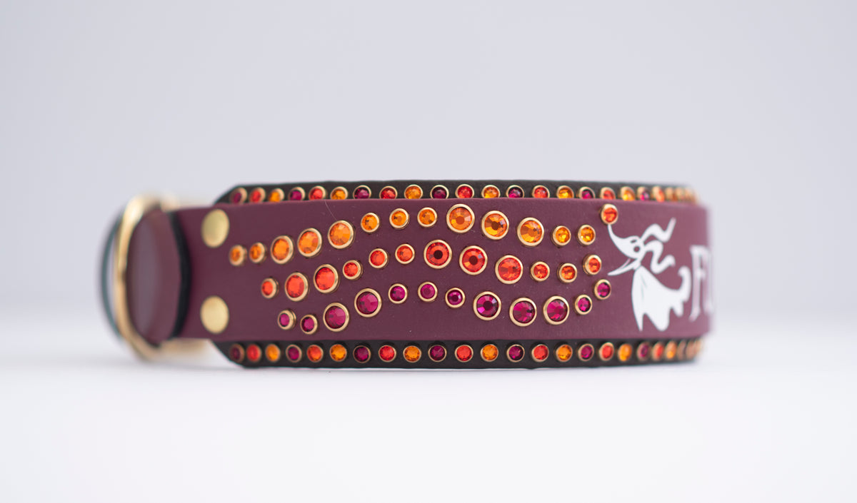 Vinyl x Bling Custom Design - Biothane Dog Collar