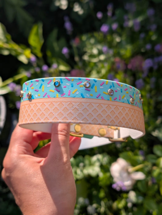 14.5-16.5" Size, 1.5" tapered to 1" Width - Ready To Ship Collar
