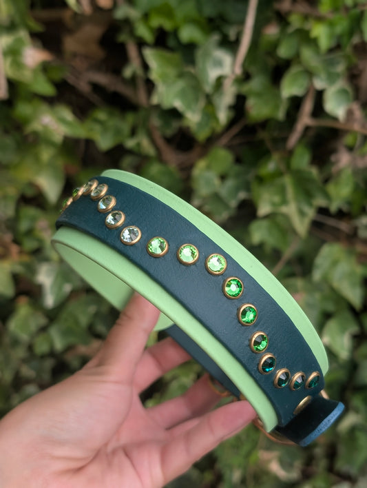 13.5-16.5" Size, 1" on 1.5" Layer Width  - Ready To Ship Collar