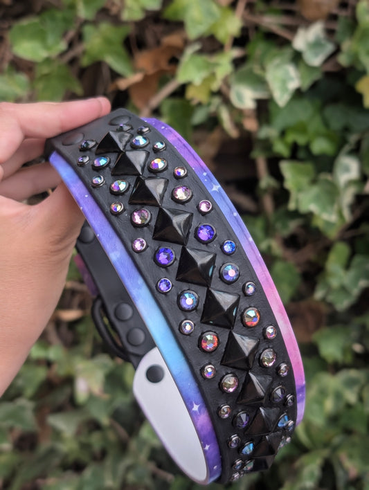 15.5-19" Size, 1.5 layered on 2" Width  - Ready To Ship Collar
