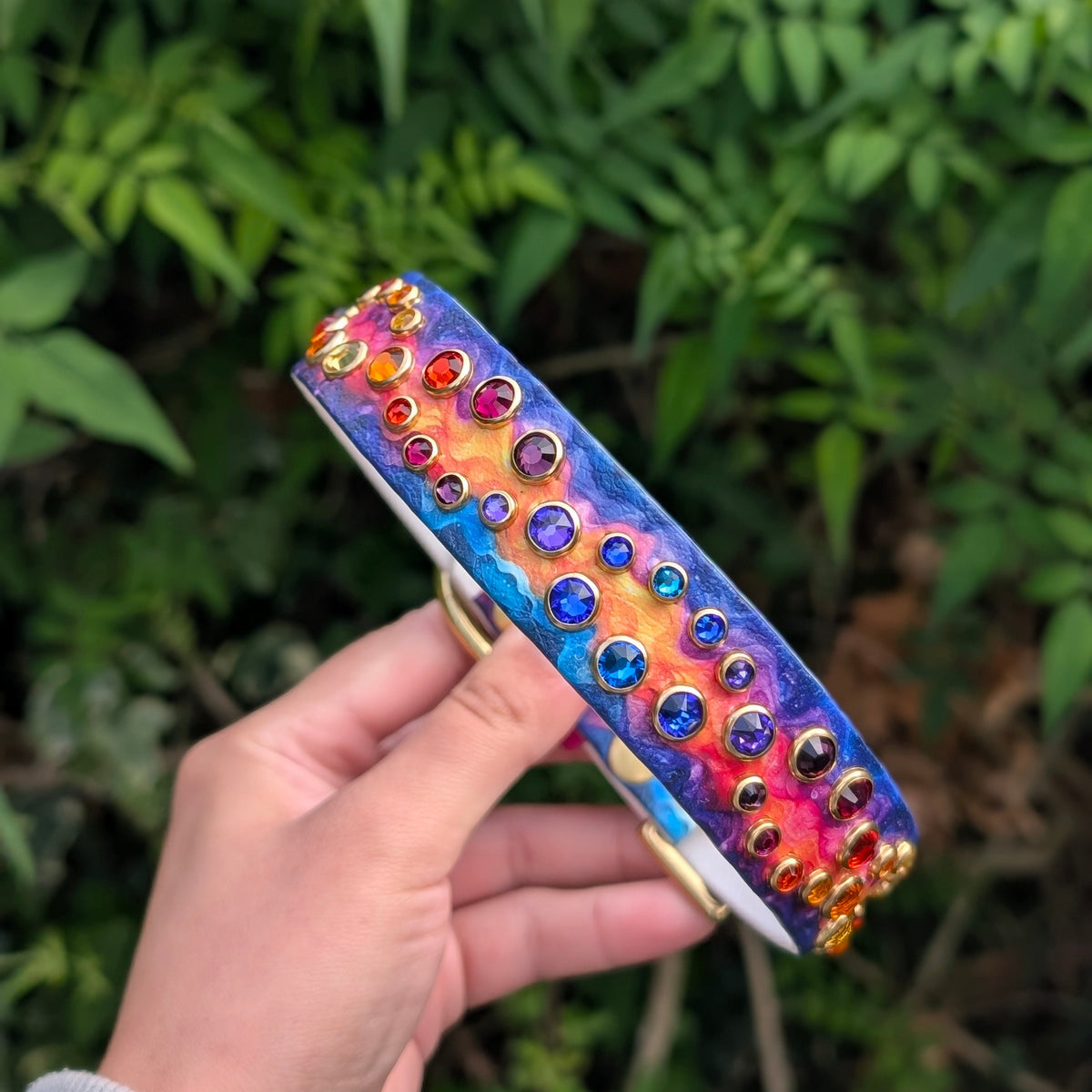 Rainbow Magic Printed Biothane Collar