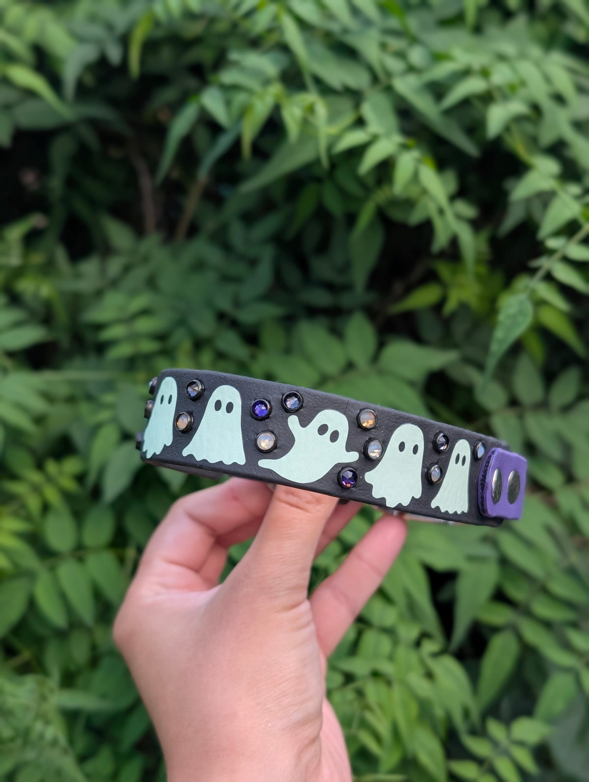 11.5-15.5" size, 1" tapered to 3/4" Width GLOW IN THE DARK  - Ready To Ship Collar