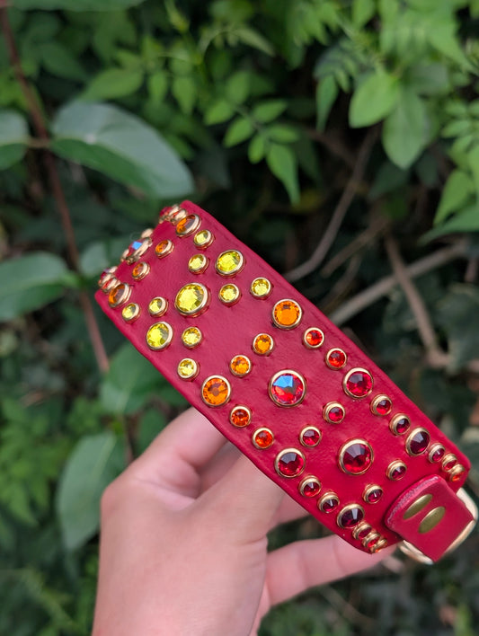 12.5-15.5" Size, 1.5" tapered to 3/4" Width  - Ready To Ship Collar