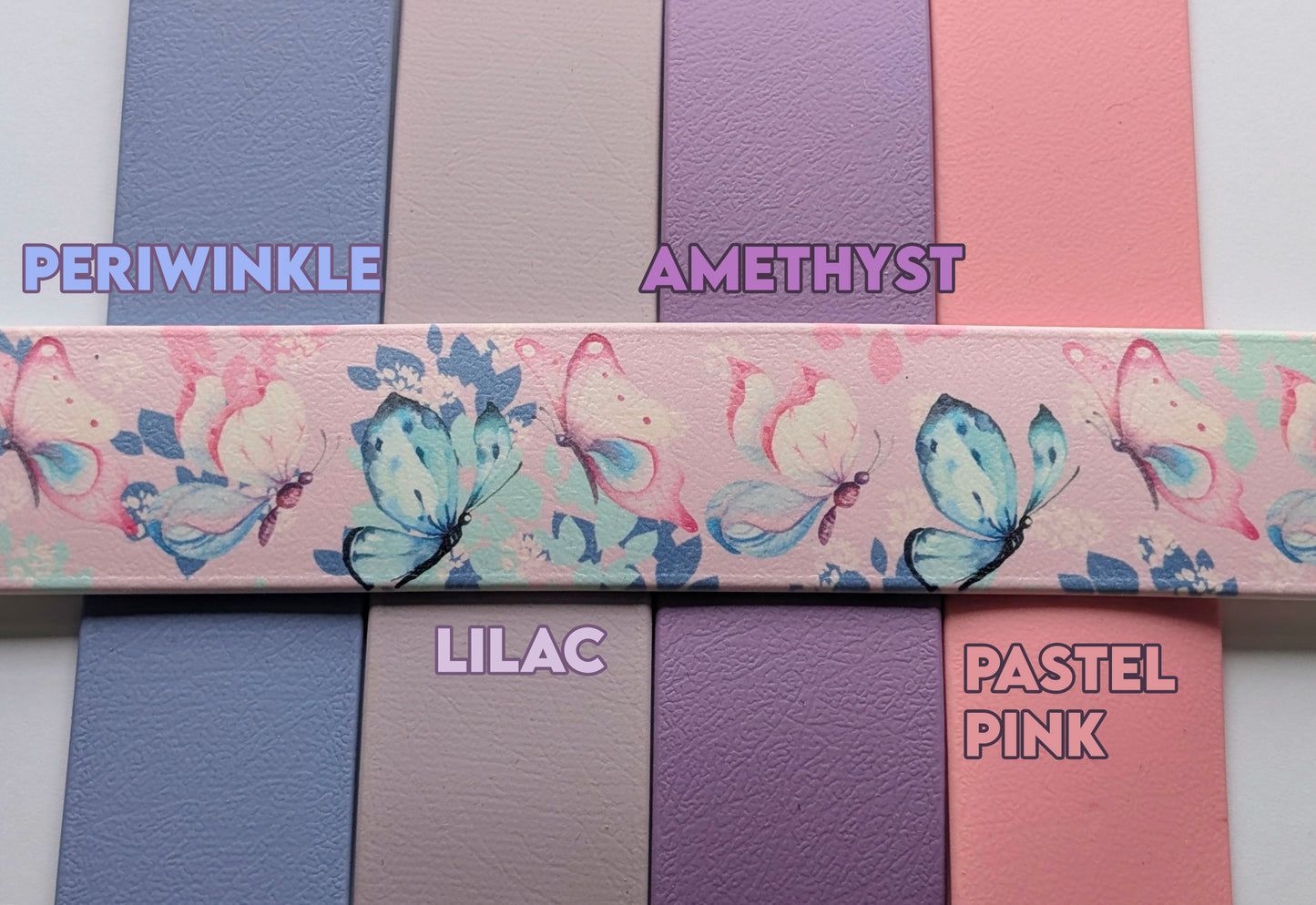 Flutterby Butterfly - Printed Biothane Dog Collar