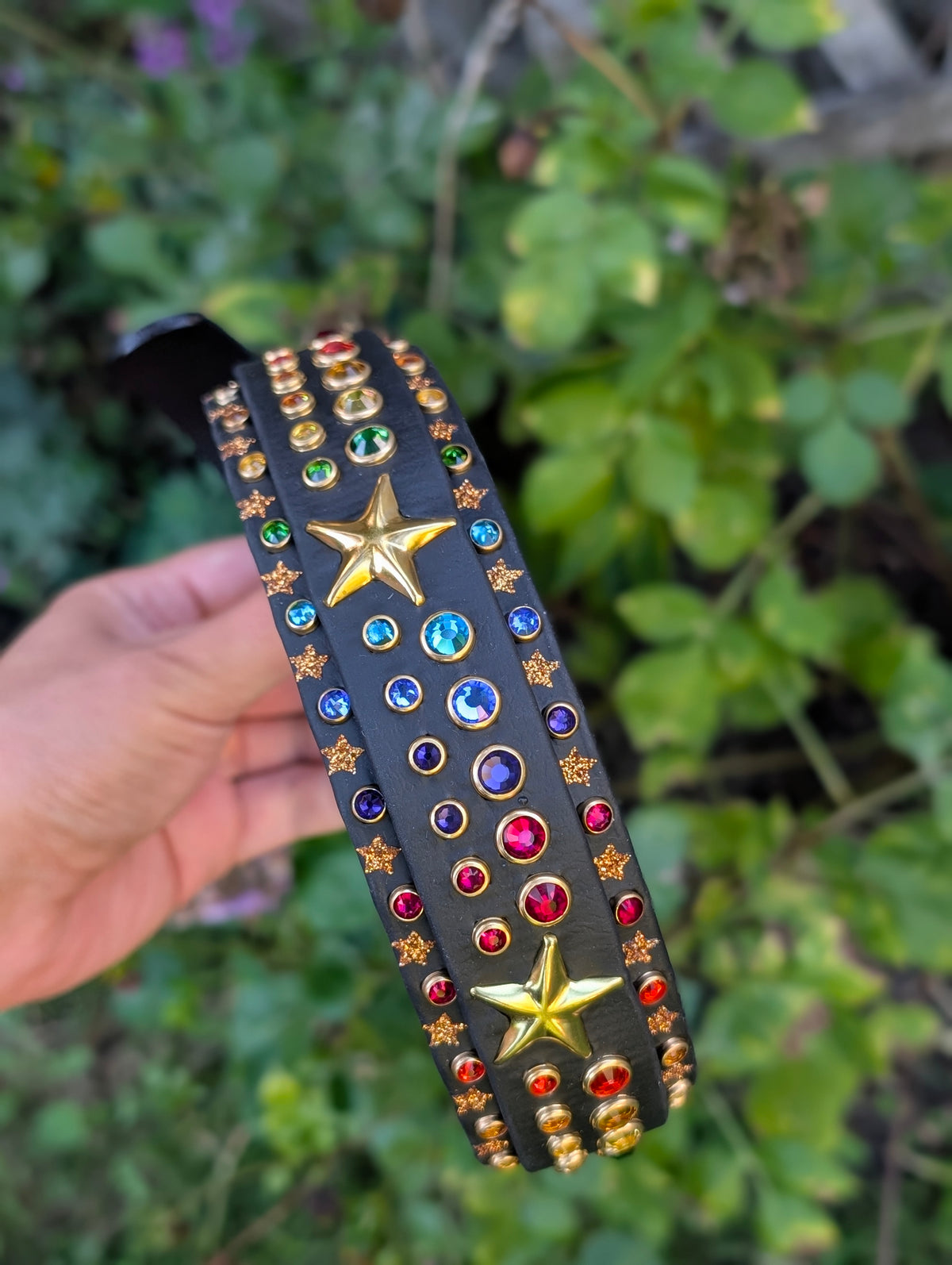 14-17" Size, 1" layered on 1.5" Width  - Ready To Ship Collar